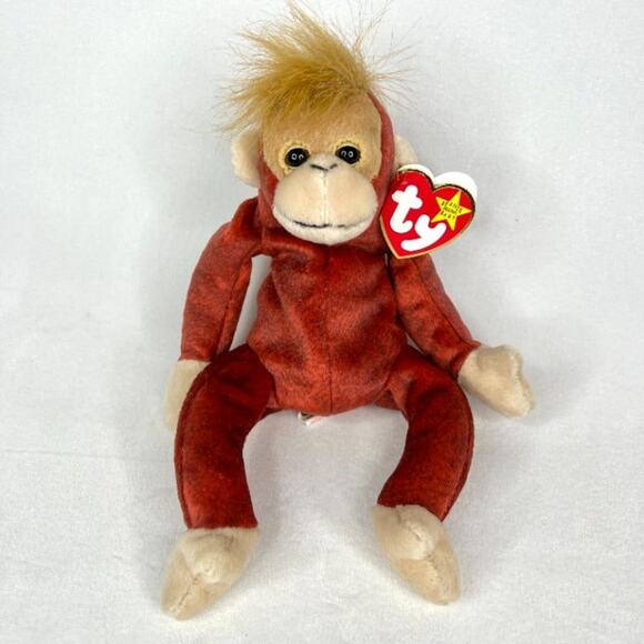 Vintage 1999 TY Schweetheart Monkey Beanie Baby - Picture 1 of 5